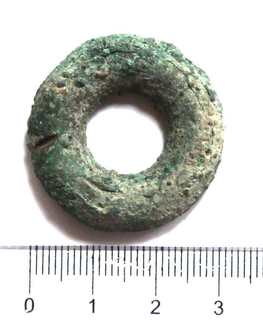 A5132, Ancient Bronze Ring Collar, China 200 Year Ago, 20.9 gram