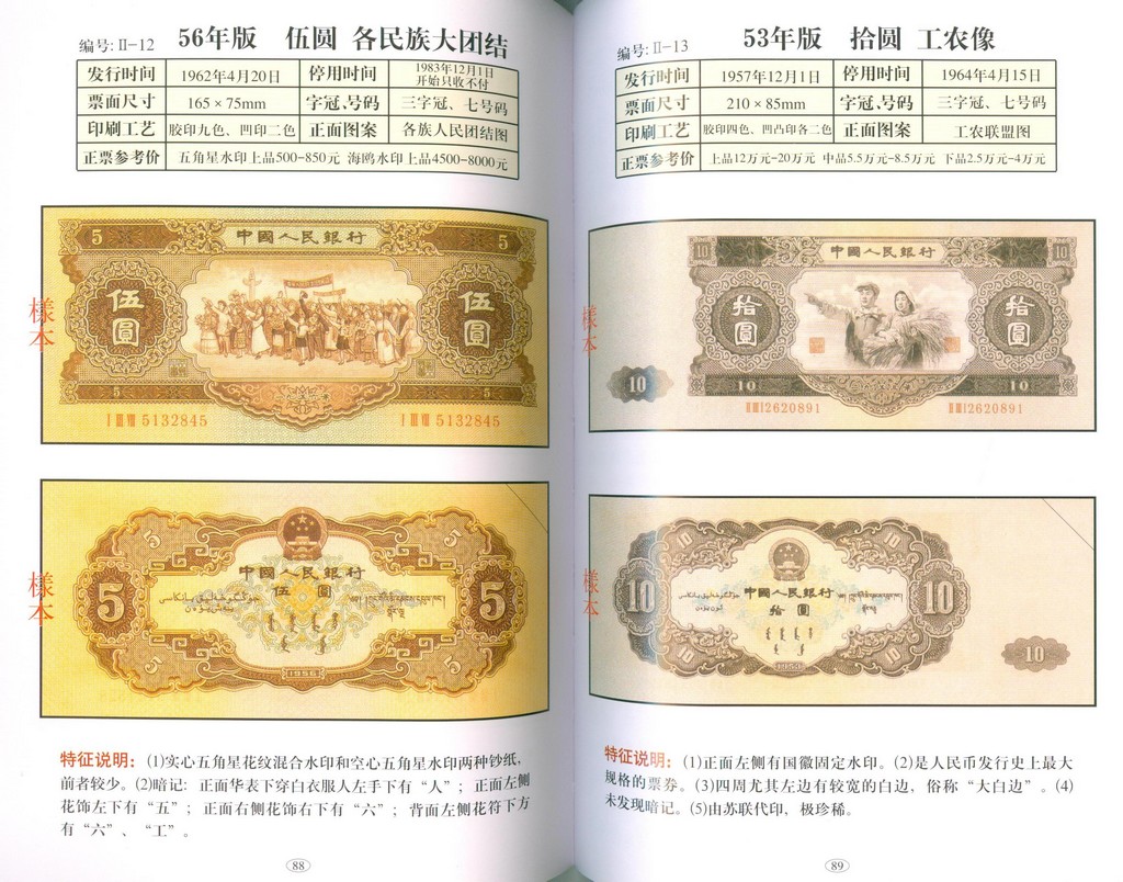 F2018, Illustrated Catalogue of P.R.China Banknotes 1949-2010