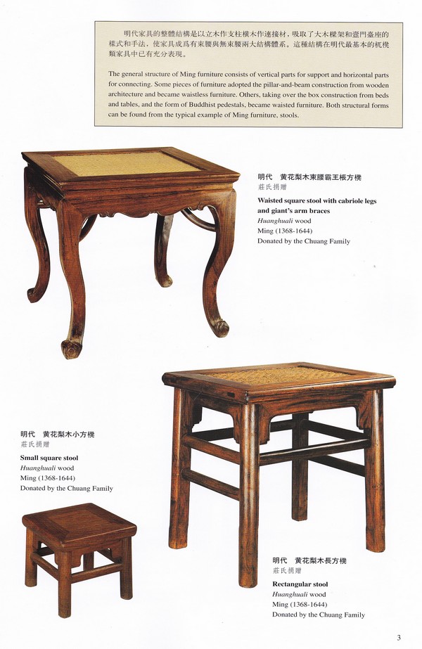 F0218, Brief Catalogue of Chinese Furniture Gallery, Shanghai Museum