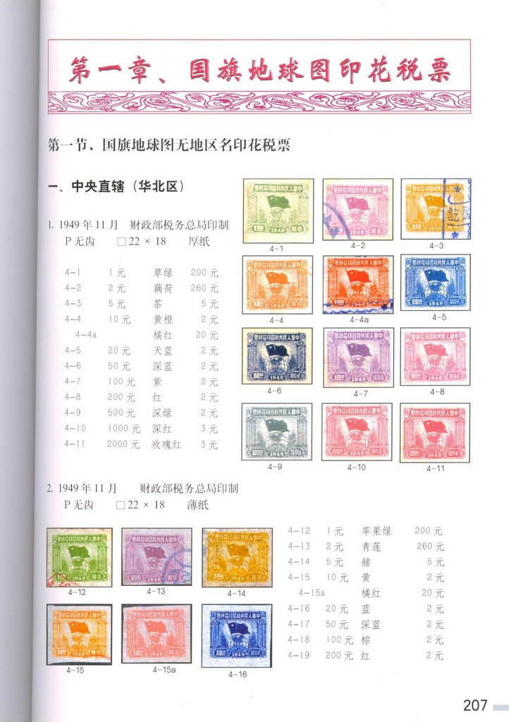 F2403 Illustrated General Catalogue of the Chinese Tax Stamps (2001)