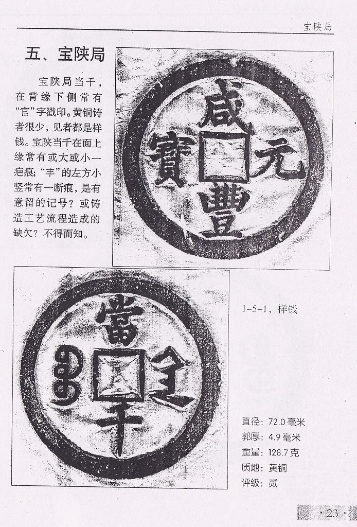 F1027, Essential Formats of Coins during the Xiangfeng Region, China (Photocopy) - Click Image to Close
