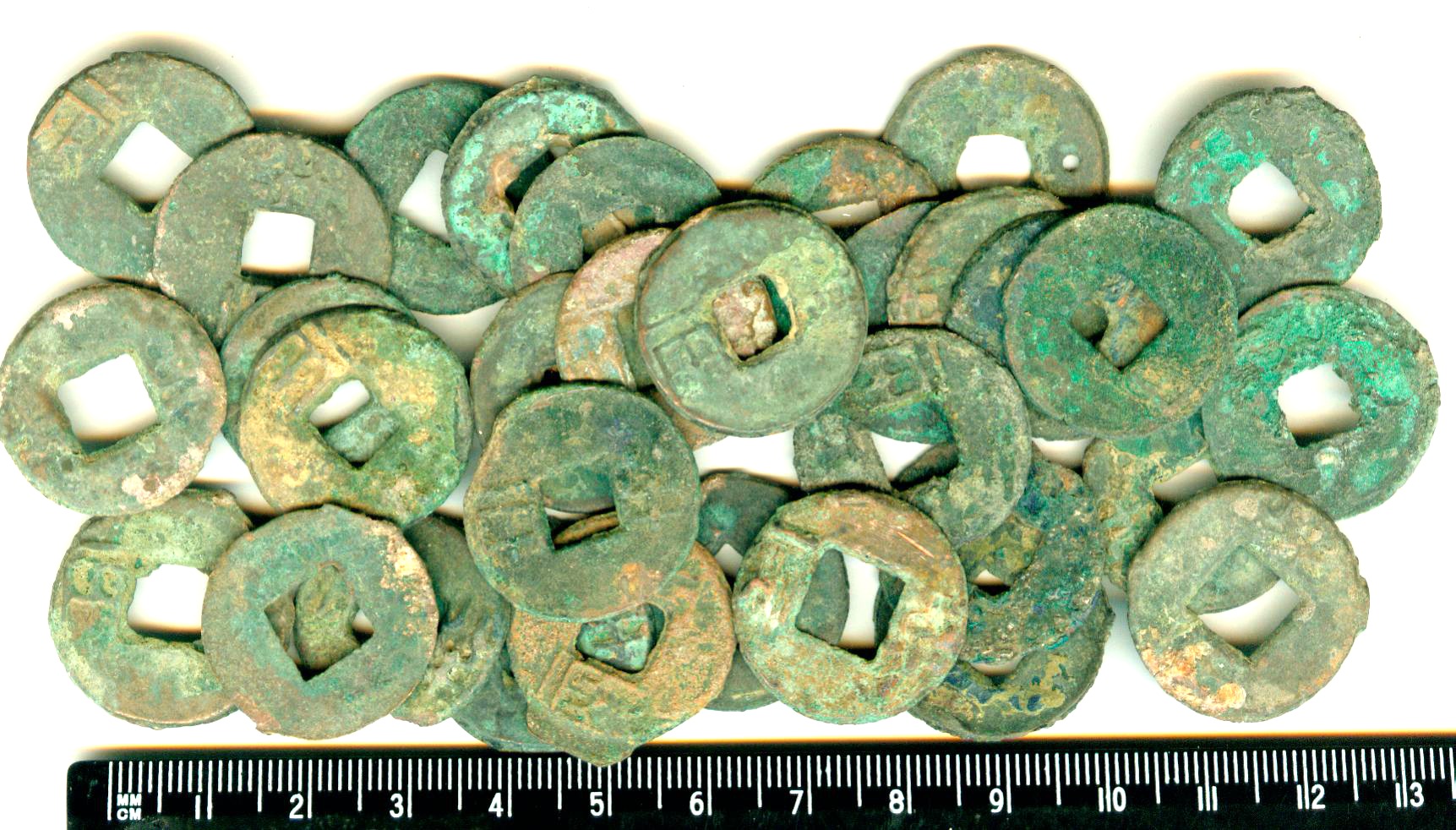 K1001, China 20 Pcs Small Pan-Liang Coins (Ban-Liang), BC221-206 - Click Image to Close