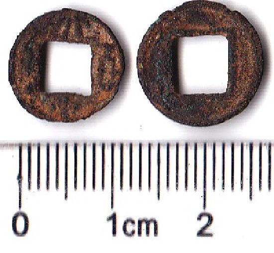 K2072, Small Ding-Ping Yi-Bai Coin, China Kingdom of Shu, AD 221-265