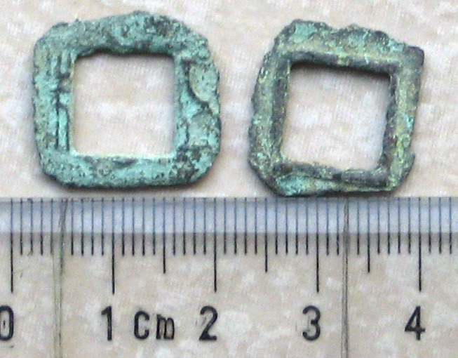 K2138, Wu-Chu coins (Chiselled Rim), Square Size, China AD 100-300