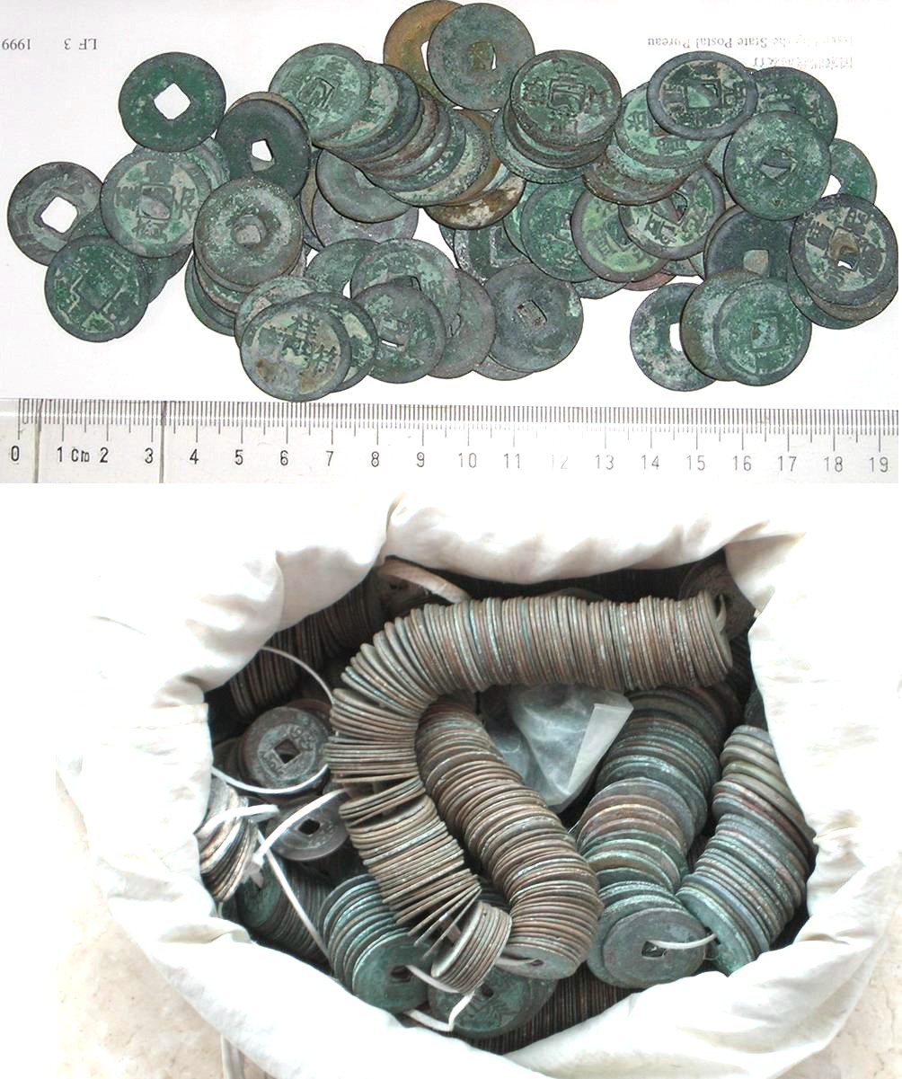 K2871, One Kilogram China Northern Sung Dynasty Coins, AD 1100's