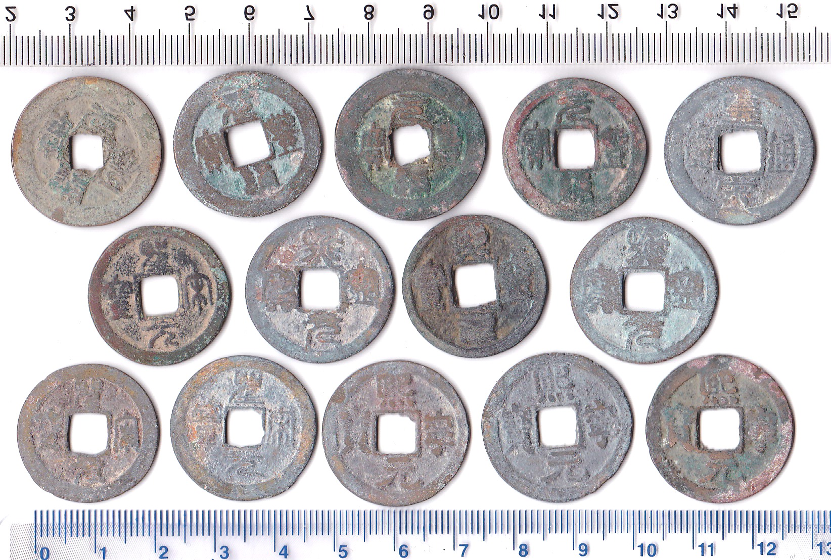 K2873, China 50 Pieces Northern Sung Dynasty Coins, XF, AD 1000's