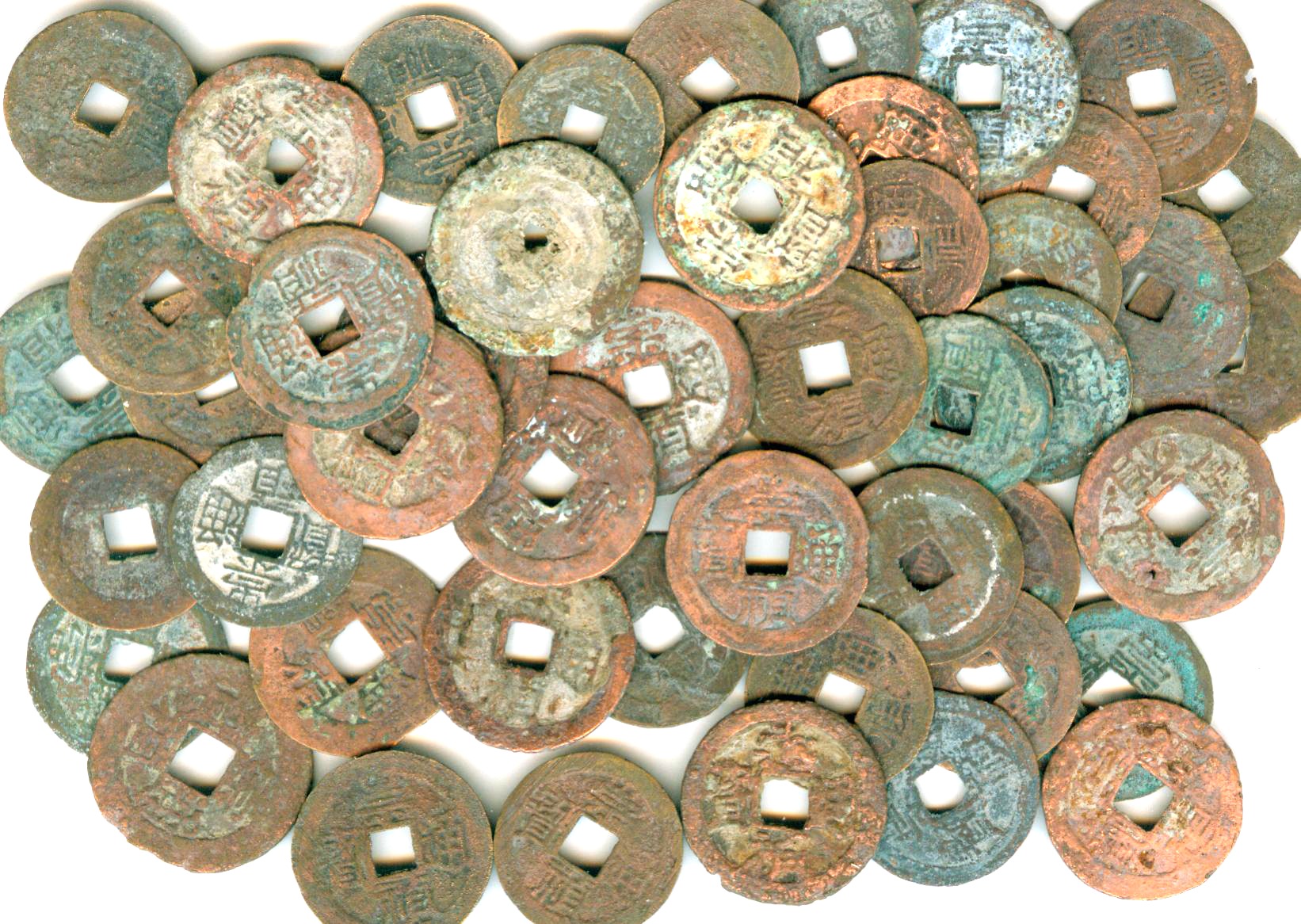 K3650, Chong-Zhen Tong-Bao Coins, 20 Pcs Wholesle, China AD 1630's