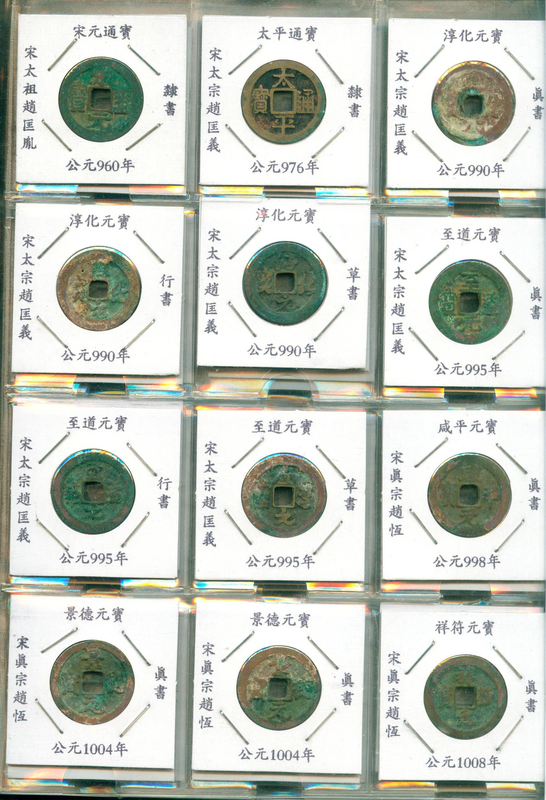 K6524, China 115 Pcs Diff. North Sung Dynasty Coins Collection, AD 960-1125