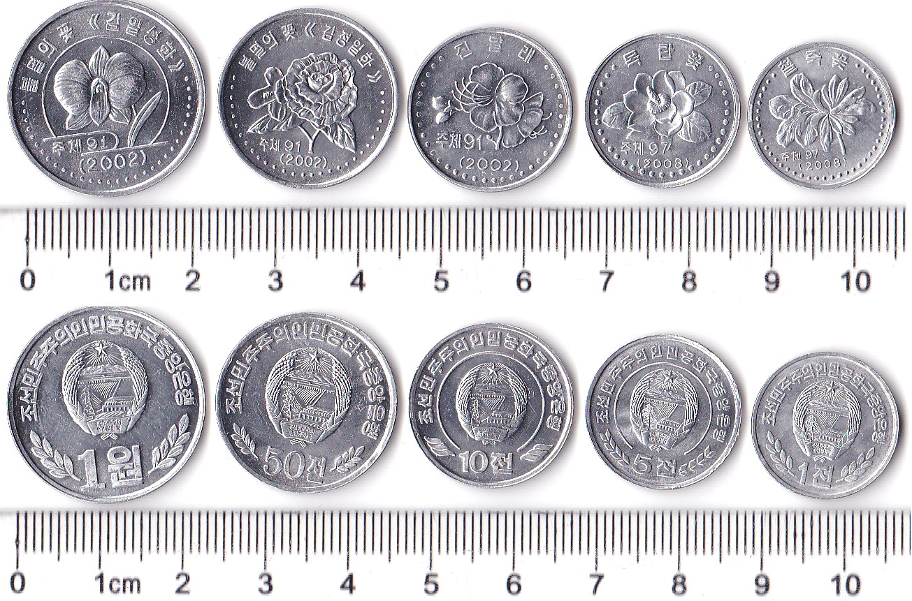 L3050, Korea 5 Pcs New Coins, Alu 2009 (2002)