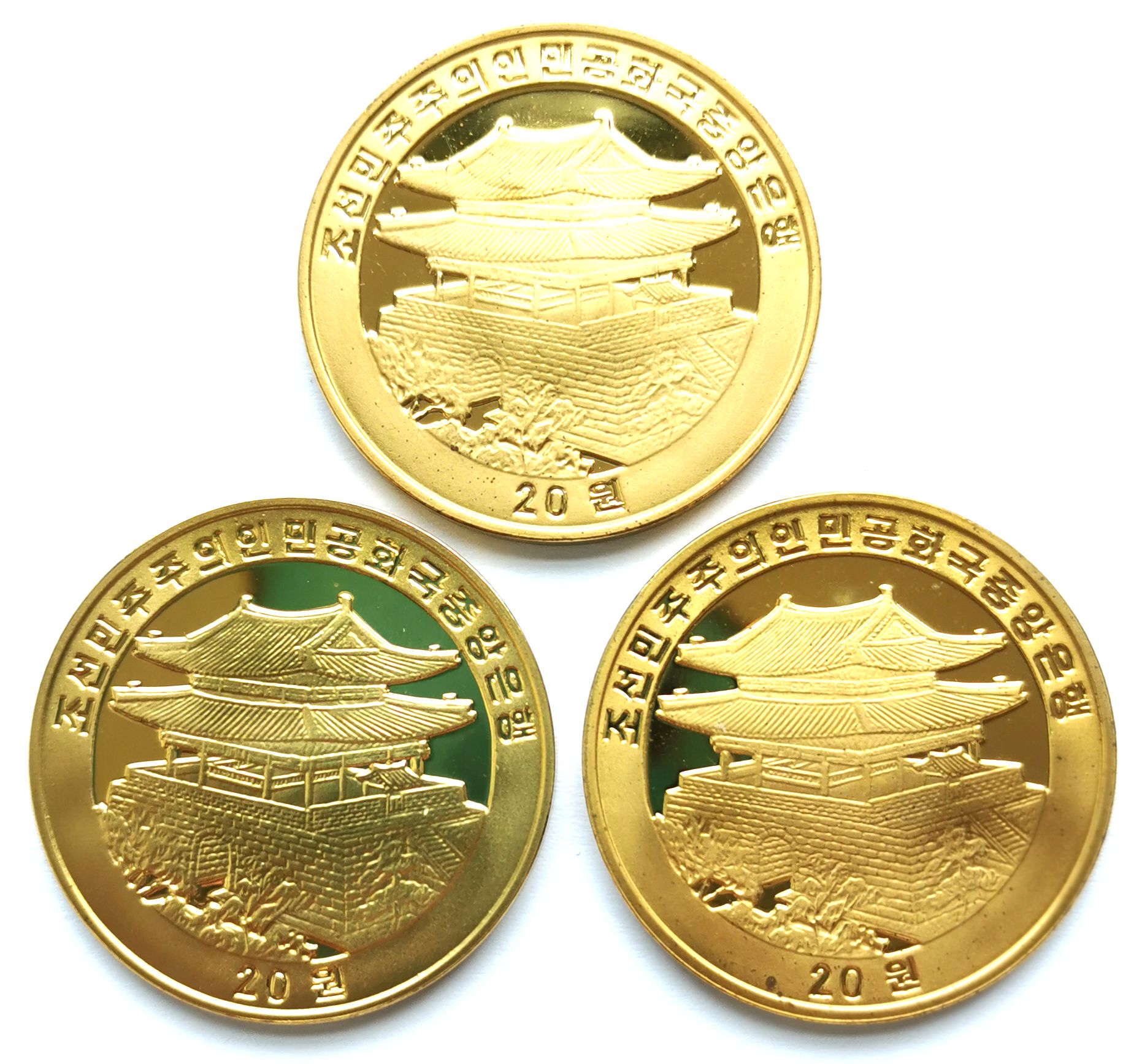 L3152, Koryo Generals, Korea 3 Pcs Commemorative Coins, 2003