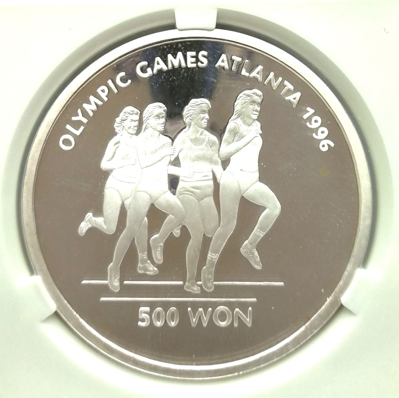 L3620, Korea Proof Silver Coin, "Altanta Olympcs, Marathon" 1995