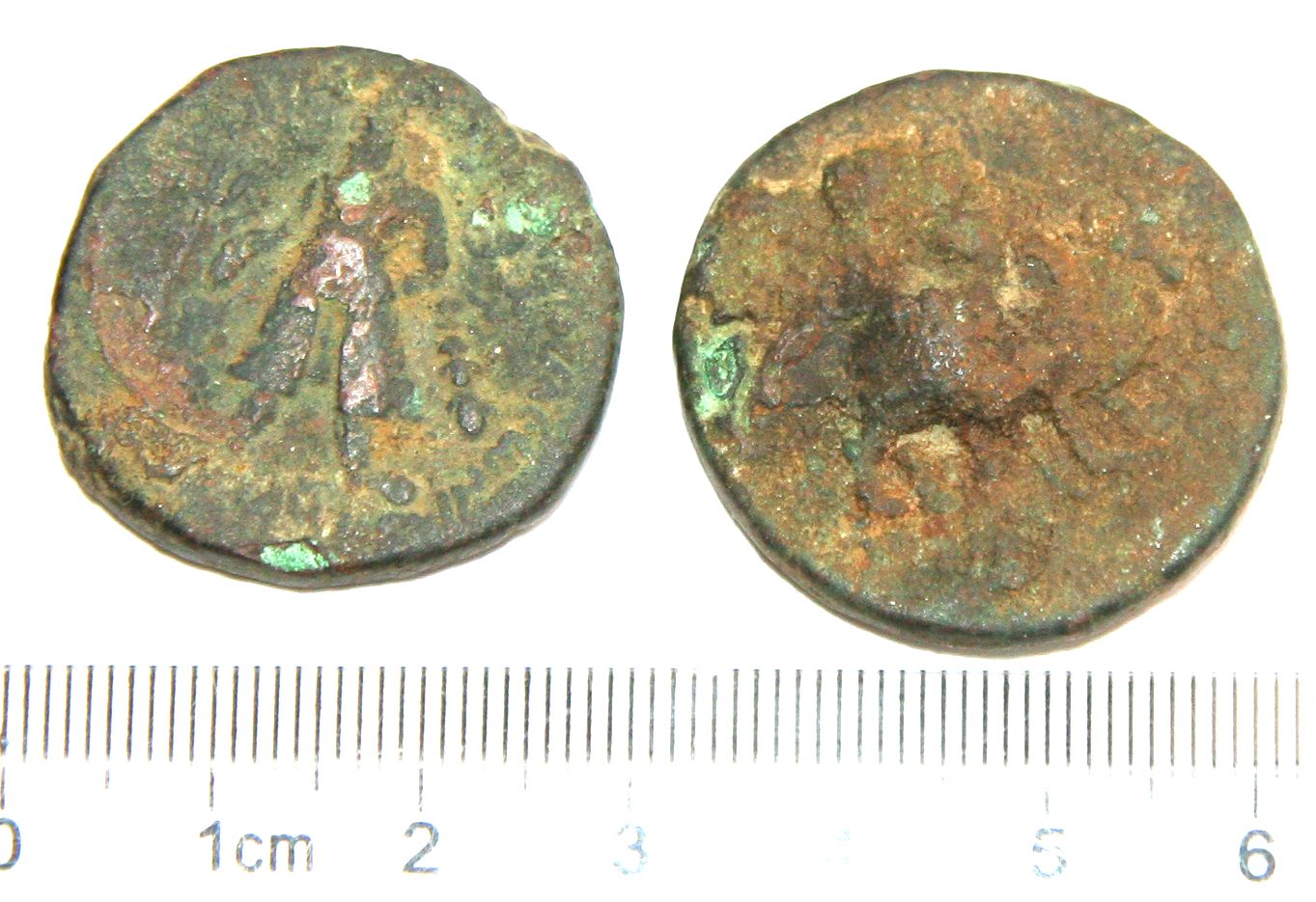 XJ3105, Large Kushan Coin, AD 100--400, 17 grams