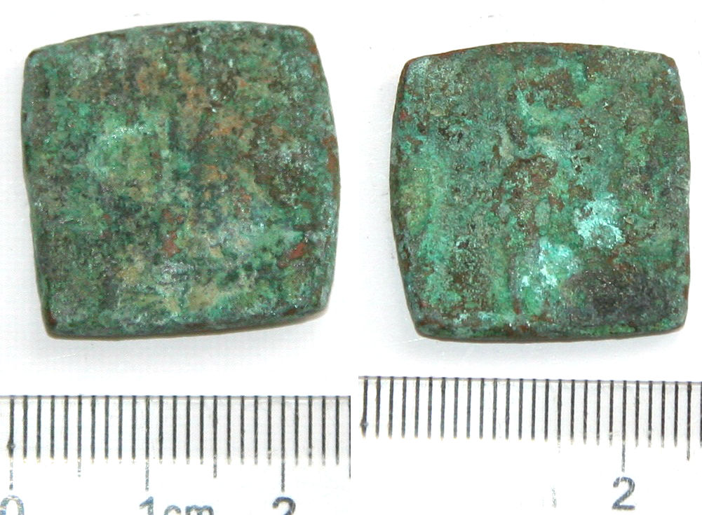 XJ3300, Special Size Square Coin, AD 600-1000, Central Asia