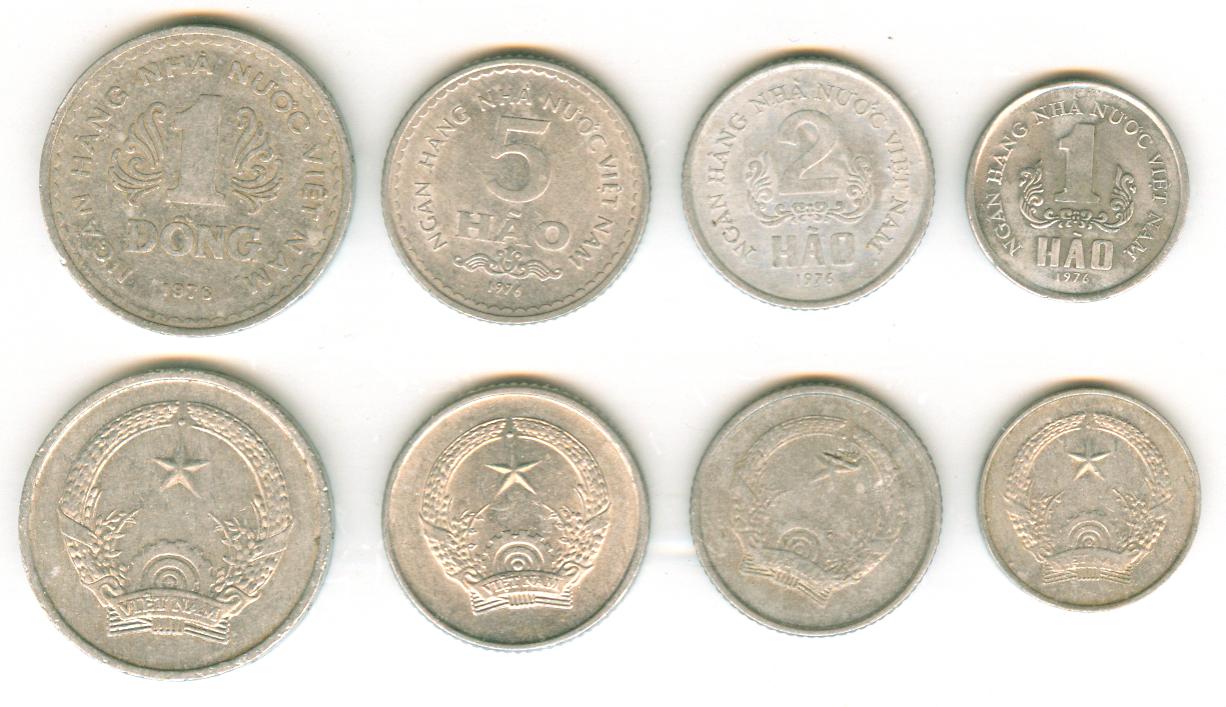 V3015, Vietnam Full set of 4 coins, 1976