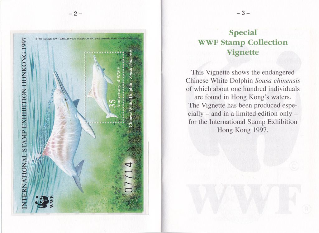 M9001, Hong Kong 1997 International Philatelic Passport, World Wide Fund WWF