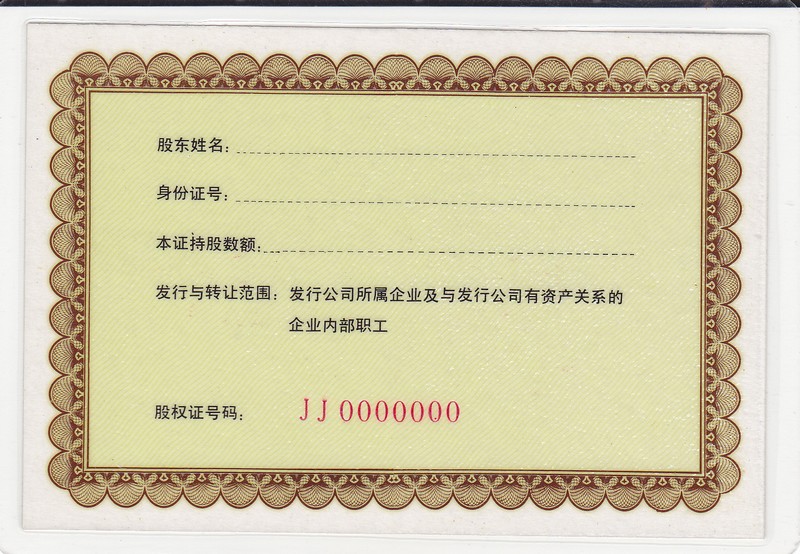 S3626 Tianjin Jintai Rubber Co., Ltd, Share of 1993
